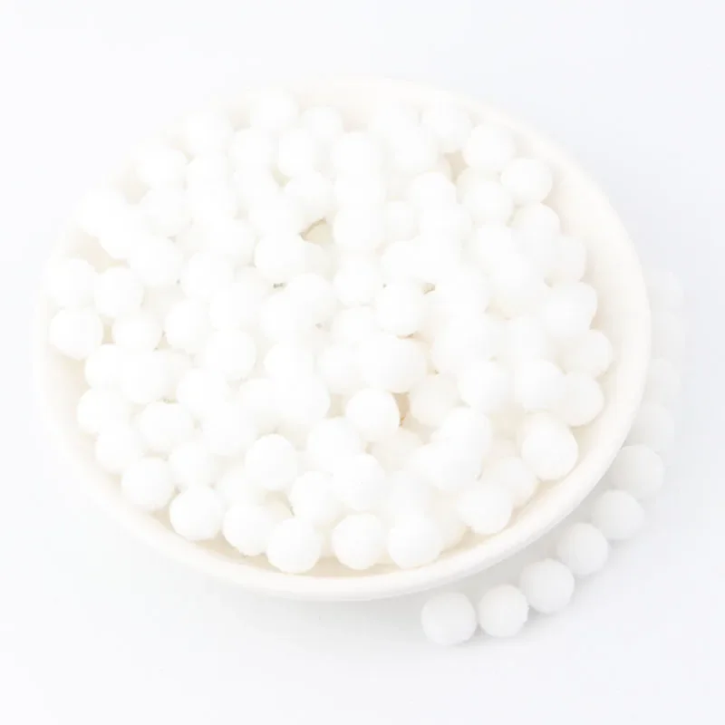 Deluxe Fluffy 8mm Round Pompoms for Kids' Crafts and DIY Projects, 2000 Pieces