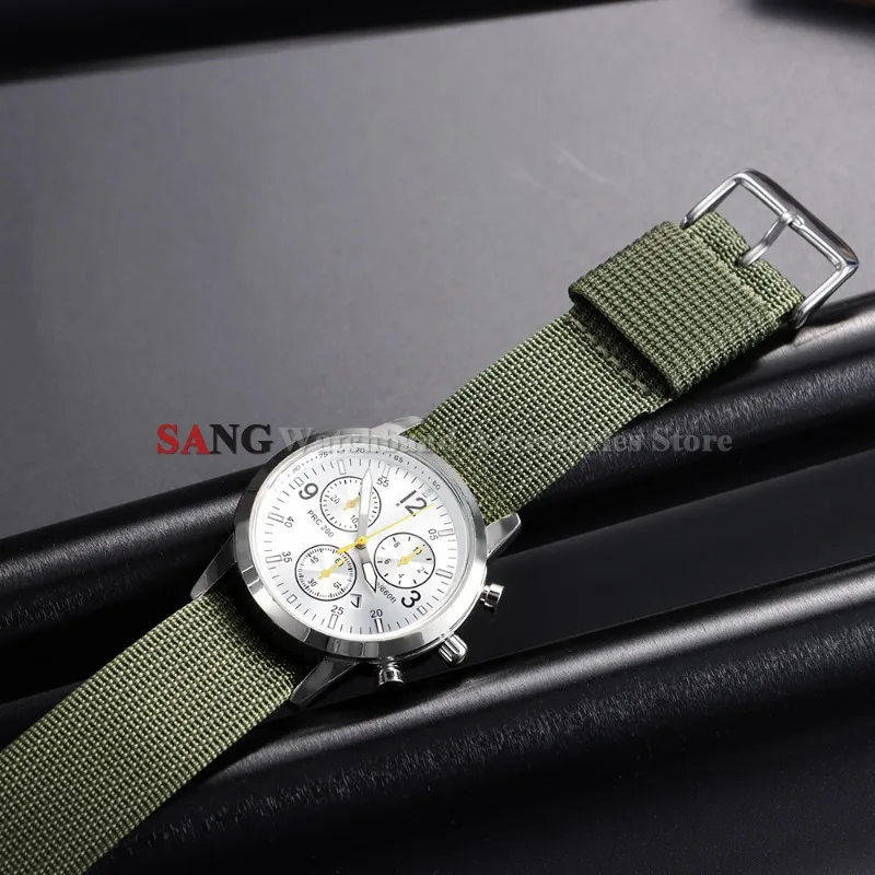 Braided Nylon Strap - Men's Army Sports Breathable Watch Band Wristbelt