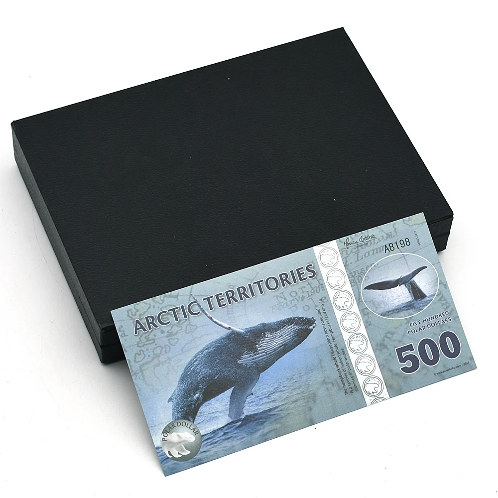Commemorative Banknotes UNC Arctic Banknote 1/2/3/5/6/8/9/10/15/25/50/100/150/250/500 Dollar with UV Serial Number Money Commemorative Collection Gift