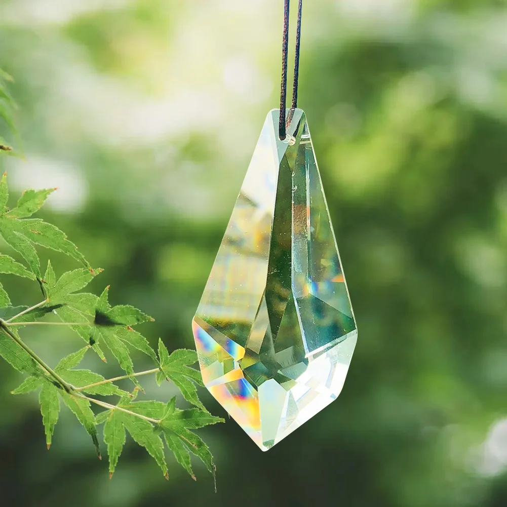 75mm Arrow Clear Crystal Hanging Prism Sun Catcher Chandelier Chandelier Home Wedding Decor Accessories