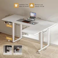 Standing Desk, 71x43 Inches L Shaped Desk with 4 Legs, Dual Motor and Memory Controller, Electric Stand Up Desk Adjustable Heigh 2