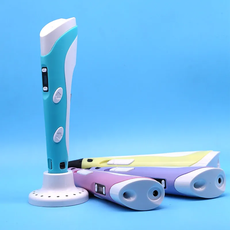 Electronic 3D Printing Pen 9M PLA Consumables High-Temperature 3D Graffiti Tool Intelligent Toy Christmas Birthday Gift
