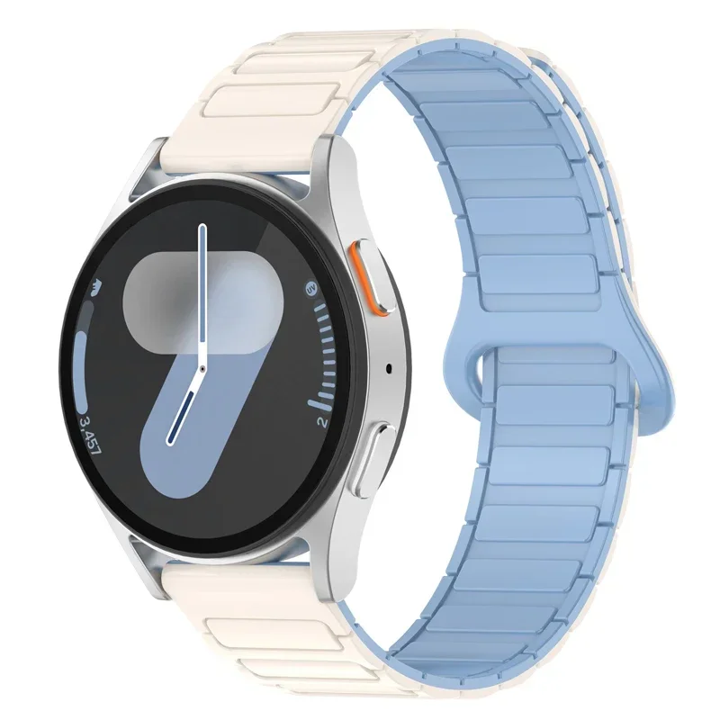Magnetic Loop Waterproof Silicone Watch Band - Universal 20mm 22mm Bracelet Strap