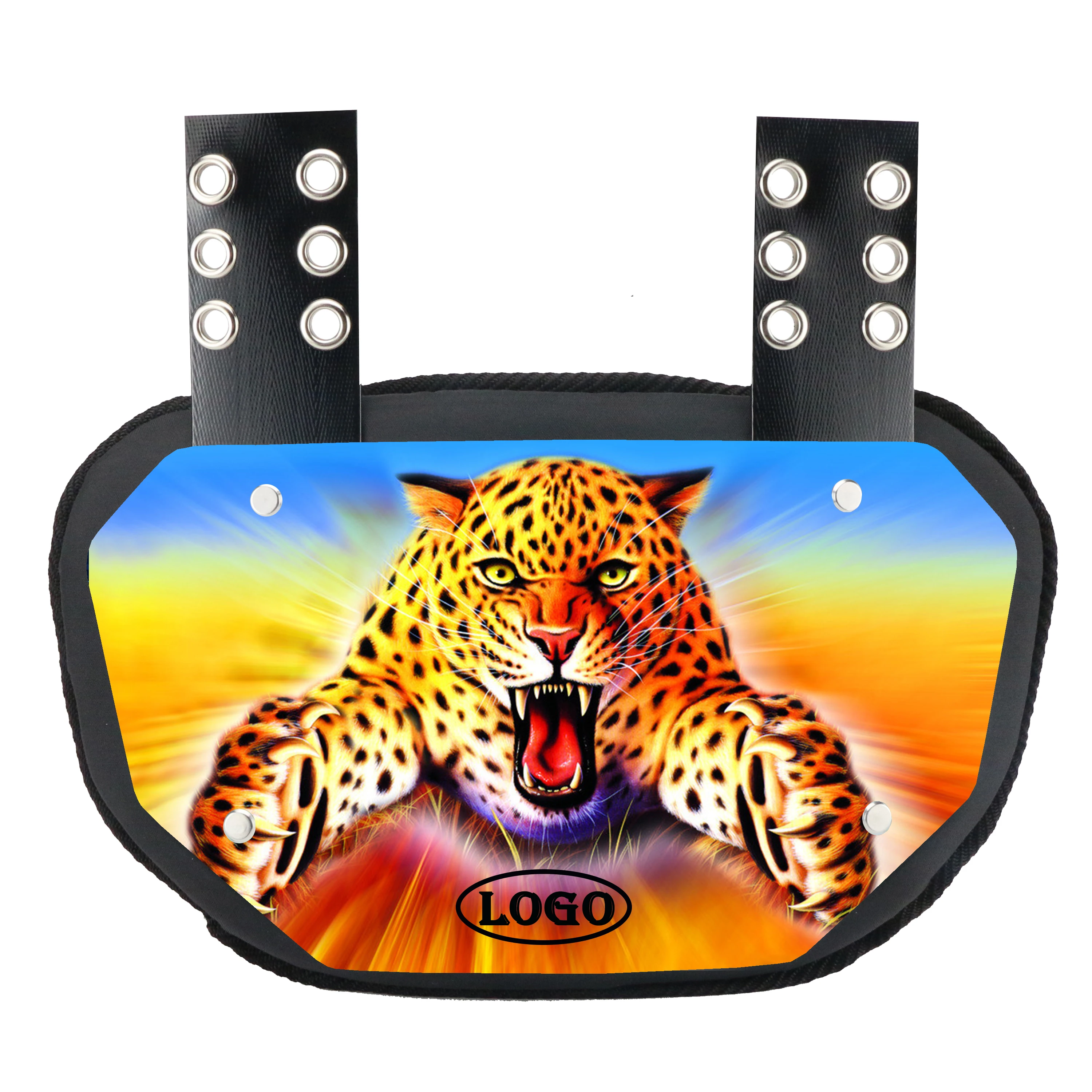 Kid Football Back Plate High Quality Cover Rib Protector Removable