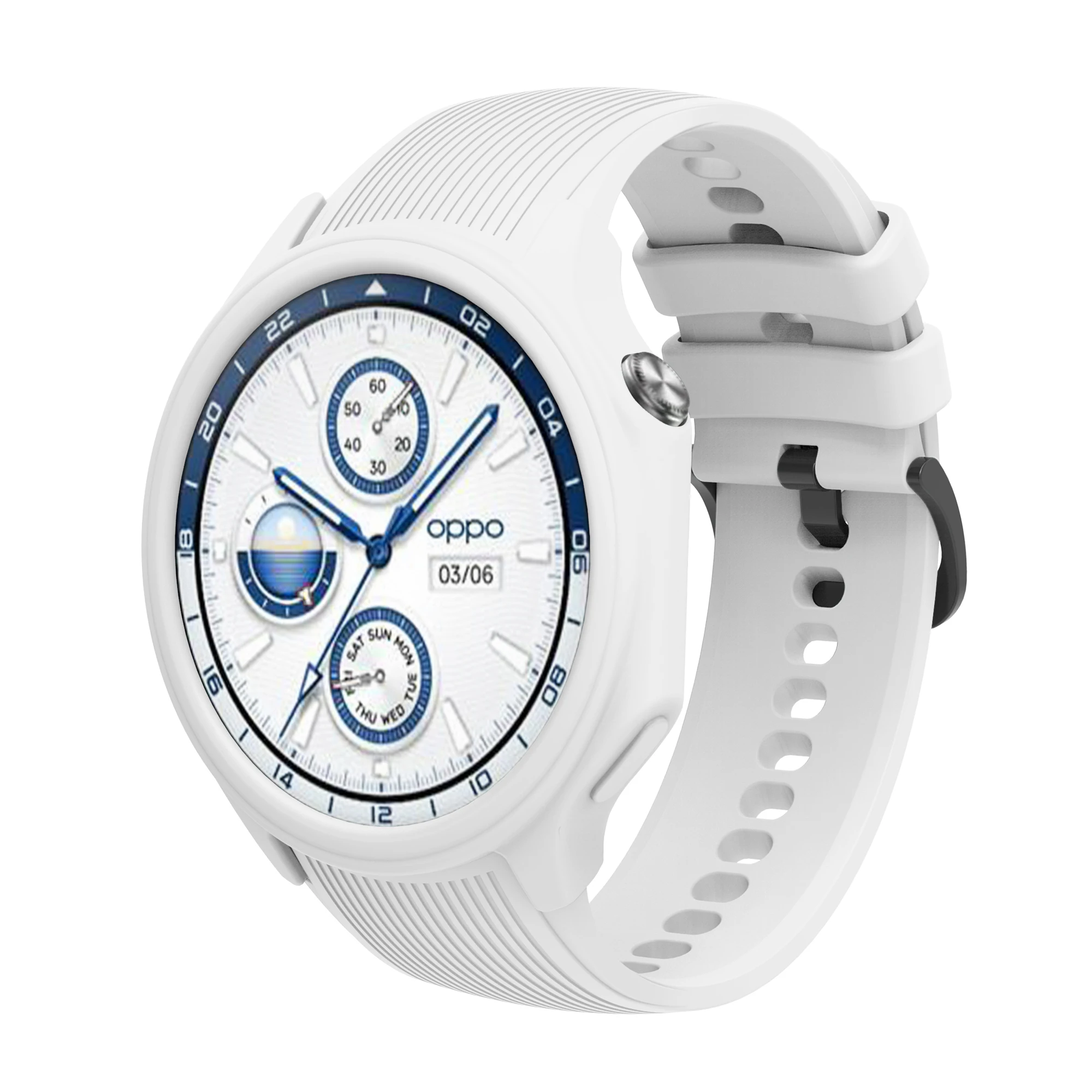 Silicone Protective Case with Strap for Smart Watches - Soft Protector Shell