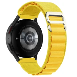 Alpine Loop 22mm Sport Nylon Watch Band Bracelet in Orange for 22mm Universal (Yellow)