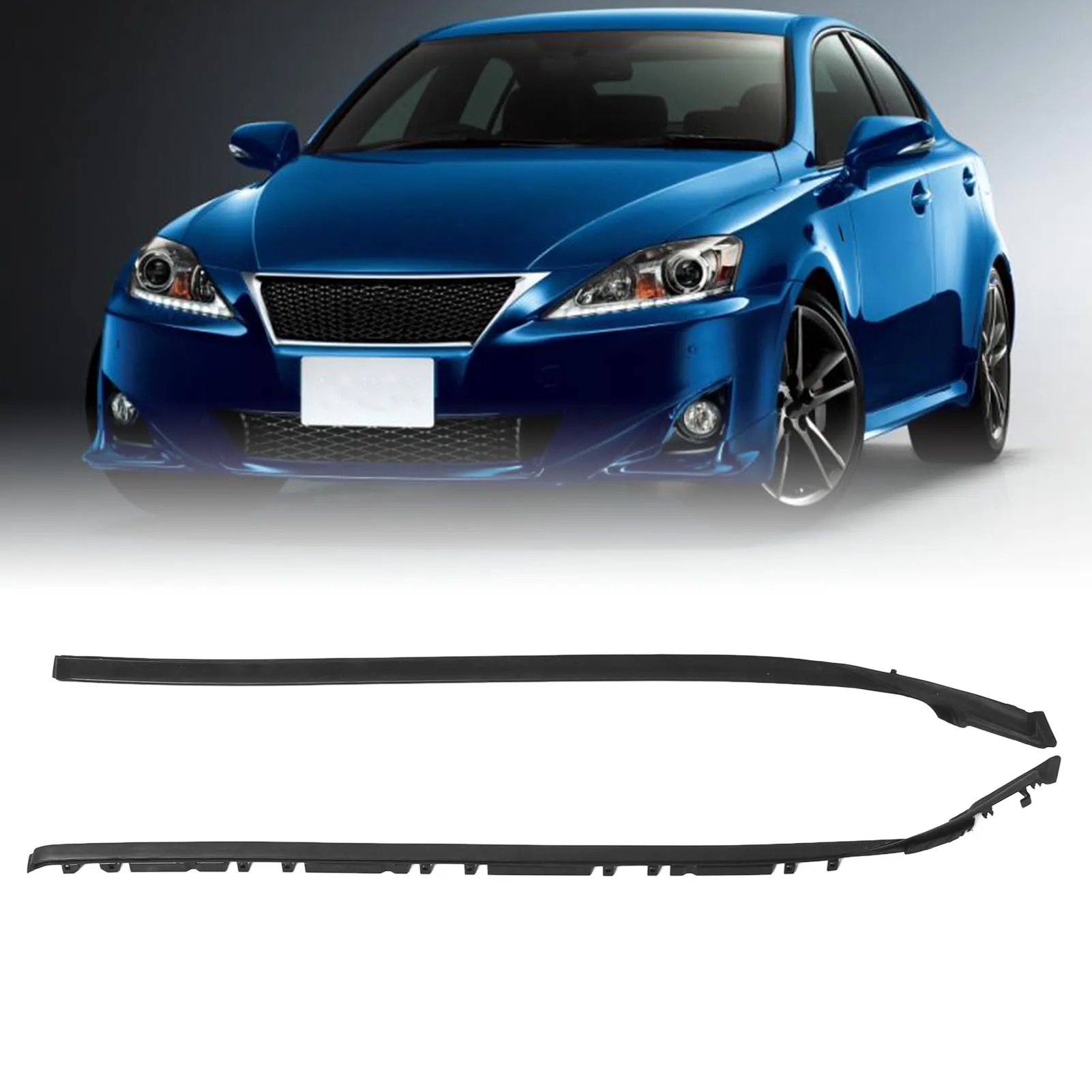 Windshield Moulding Roof Drip Windshield Moulding Kit Left Right Wear Resistance 75551‑53020 for IS250 IS350 IS‑F