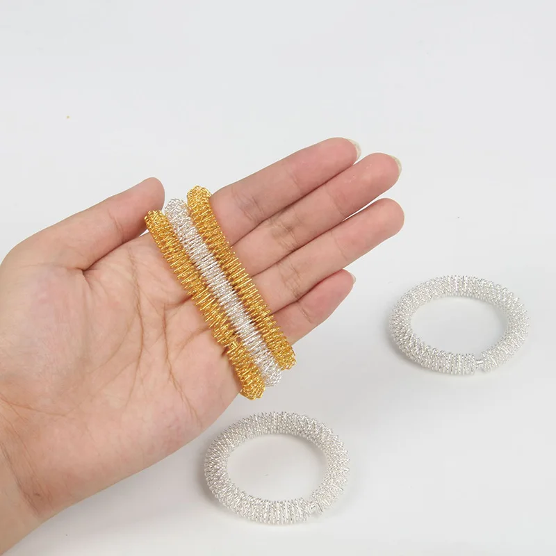 Fidget Toy 3pcs Acupressure Finger Rings Spiky Sensory Finger Rings Set For Teens Adults Stress Reducer Massager