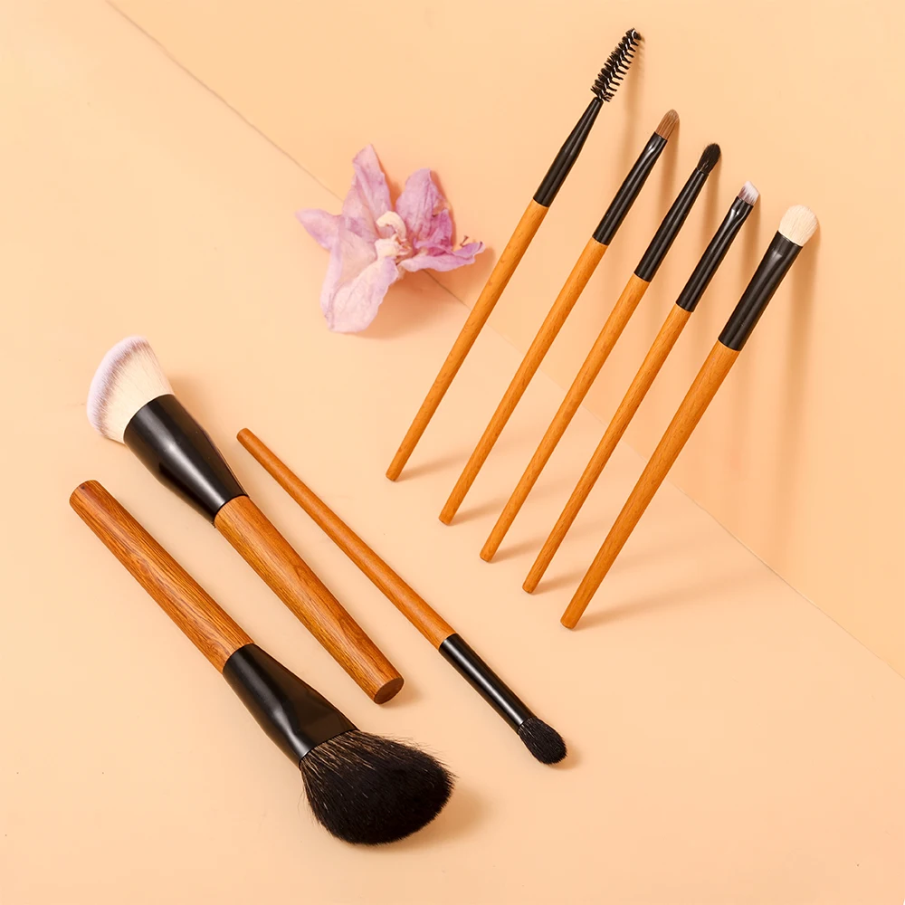 OVW Makeup Brushes Set  Natural-Synthetic Foundation Blender  Highlighter Makeup Brush Kits 6