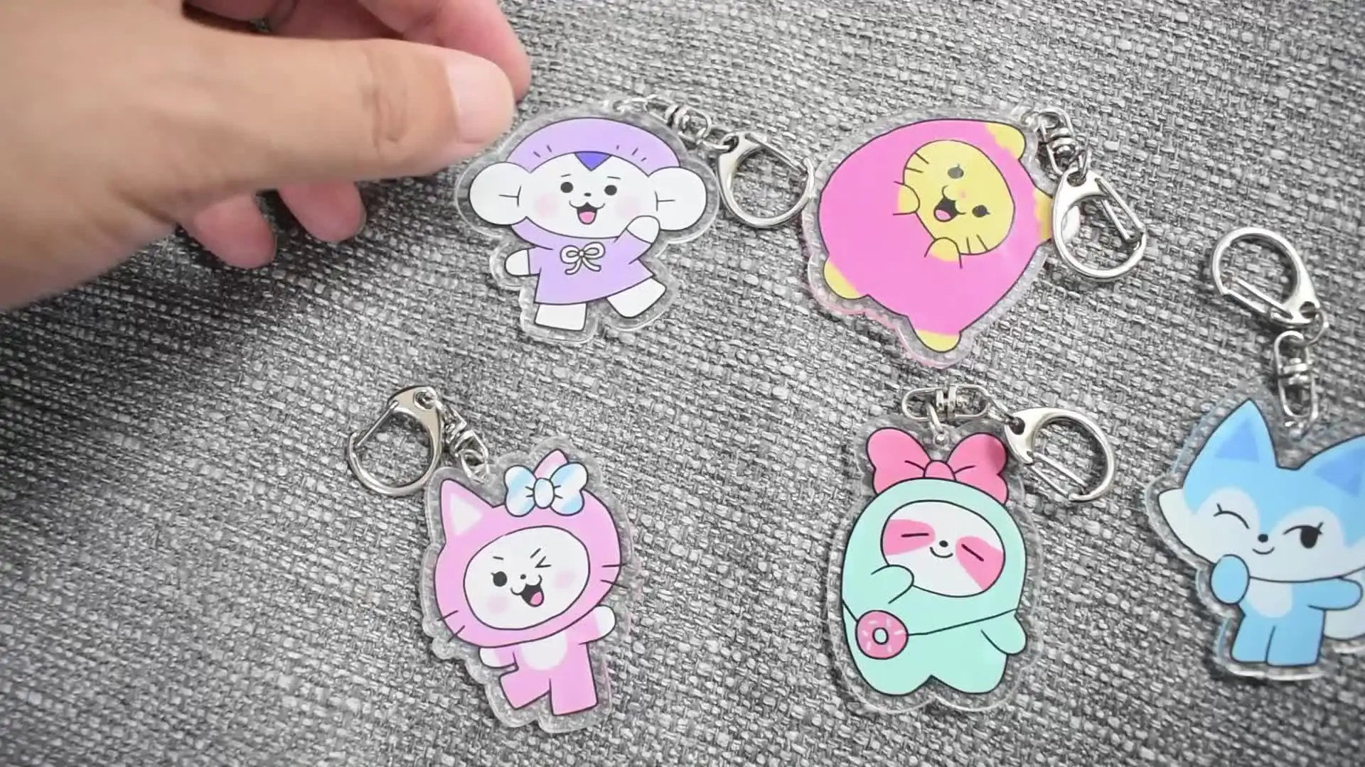 KPOP ITZY MDZY Keychain Cartoon Image Acrylic Figure Pendant