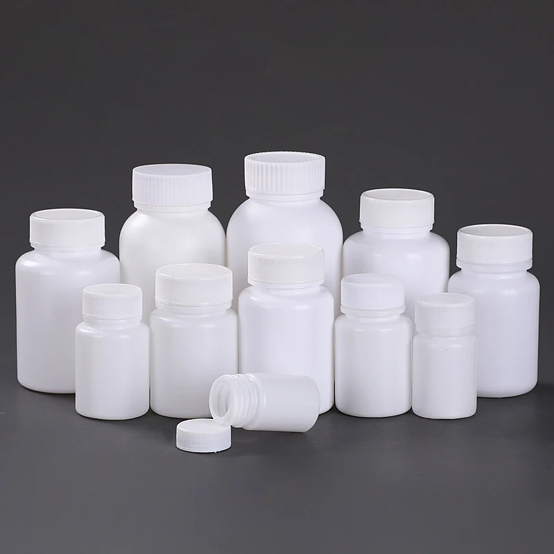 

10PCS 15ml/20ml/30ml/50ml/100ml Plastic PE Empty Seal Bottle Solid Powder Medicine Pill Vial Container Reagent Packing Bottle