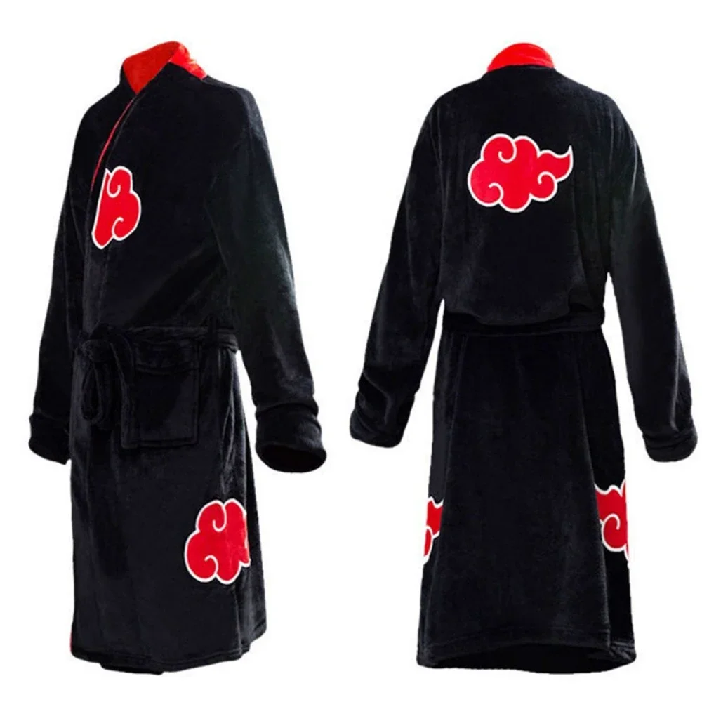 Naruto Akatsuki Uchiha Itachi Cosplay Kostuum Kigurumi Adult Unisex Pyjama Jumpsuit Nachtkleding Onesies Badjas Nachtjapon