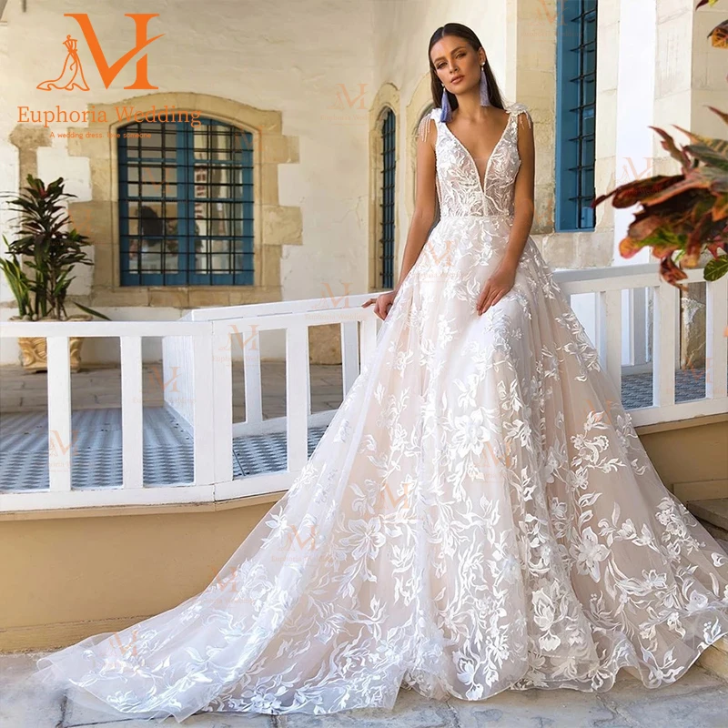 

Vestidos De Novia Wedding Dress For Woman Robe Mariee Casamento 2023 Boda Bride A-line Soiree Luxe Femme Pour Mariage Sleeveless