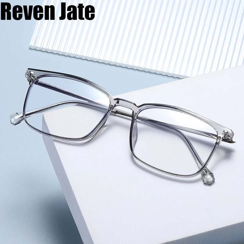 Reven 81250 TR90 Quadratische Brillengestelle Herren Damen Vintage Brillengestell Myopie Optische Brille Anti Blue Ray