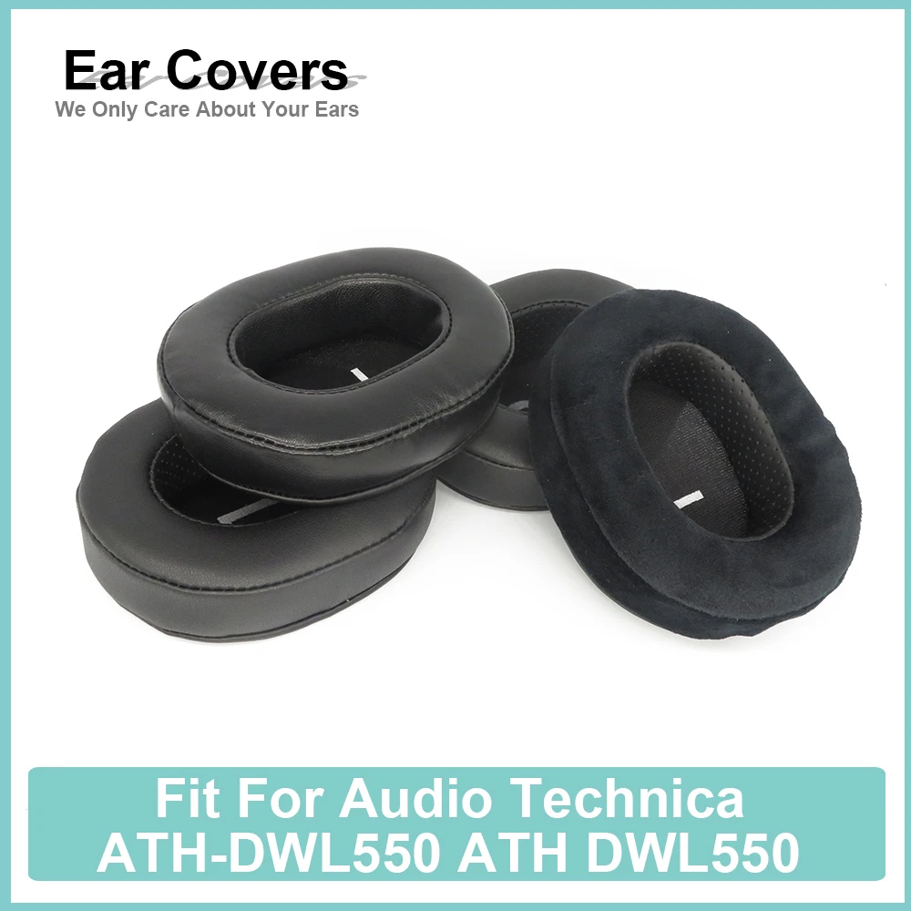 

Earpads For Audio Technica ATH-DWL550 ATH DWL550 Headphone Earcushions Protein Velour Sheepskin Pads Foam Ear Pads Black Comfort