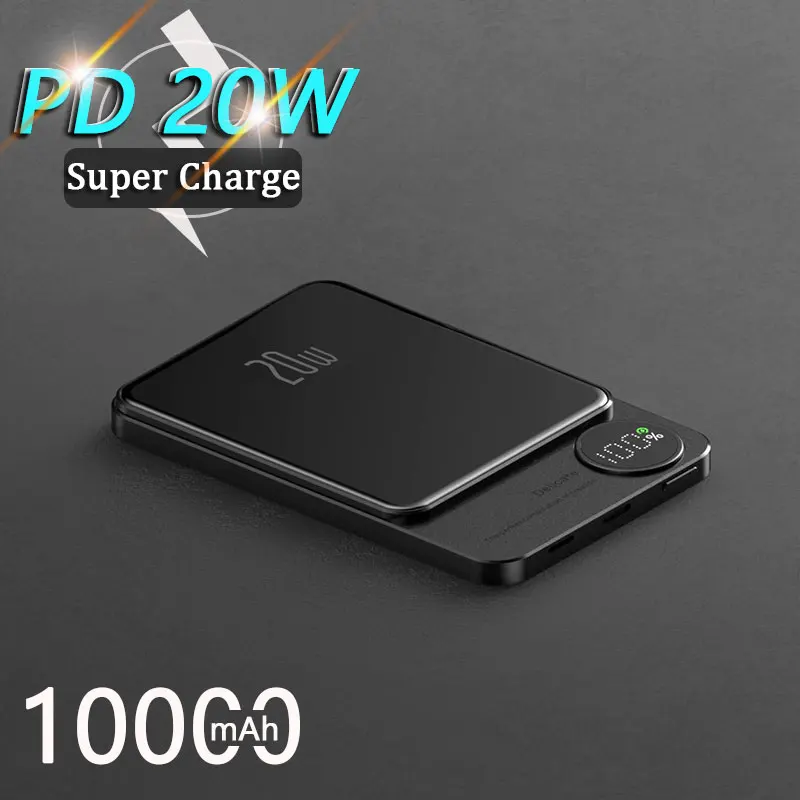 Power Bank Di Alta Qualità 10000Mah Wireless Forte Batteria Esterna Magnetica Carica Rapida Powerbank Portatile Pd 20W Per Iphone 14