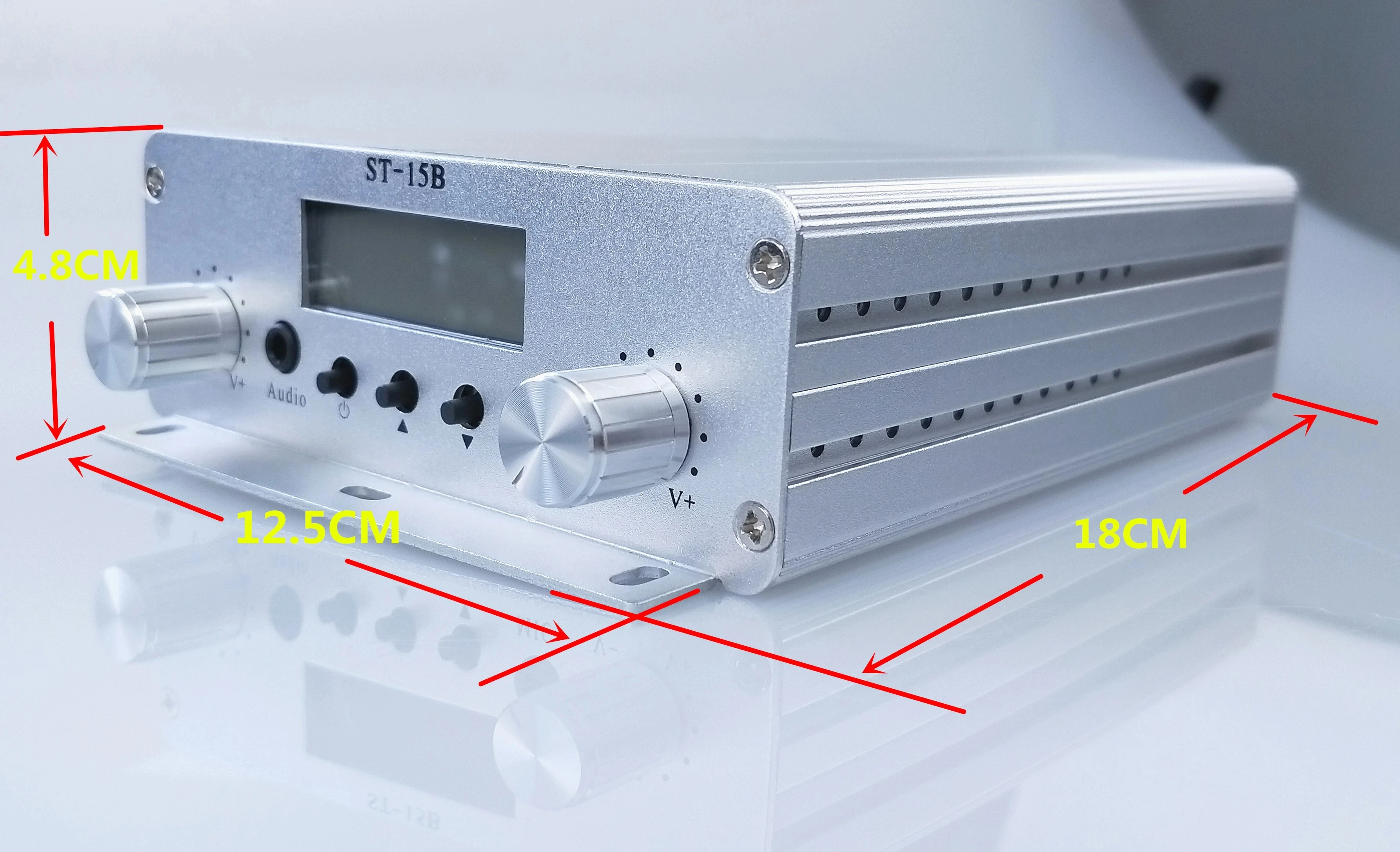 Fm Radio Transmitter 15w V3 Stereo Radio Broadcast FM transmitter 76MHz-108MHz Car Radio Transmitter Church Stage Broadcast