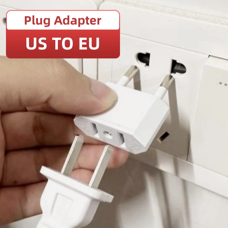 1 Pz Adattatore Ue Adattatore Convertitore Da Viaggio American China Us To Eu Plug Euro Plug Adattatore Elettrico Presa Elettrica Ac