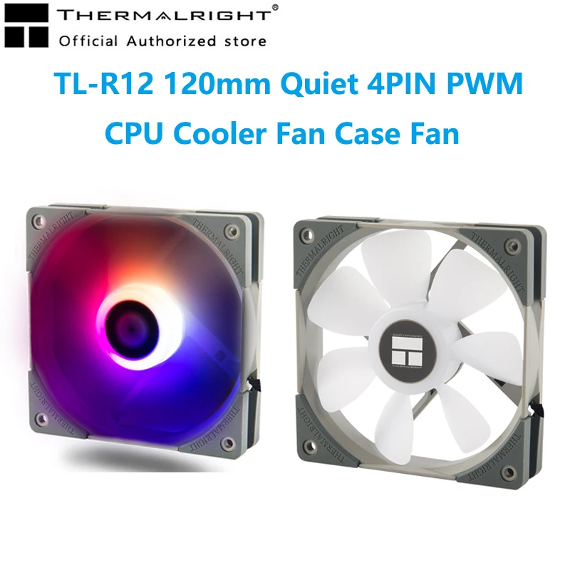 

Thermalright TL-R12 120mm CPU Cooler Fan Computer Case Fan Quiet 4pin PWM 1500rpm PC Cooling Fan