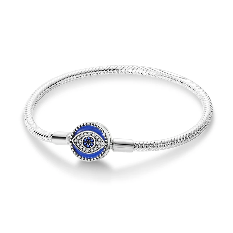 Bracelet chaîne serpent cœur en argent 925 pour femmes, nœud infini, fermoir papillon infini, bijoux cadeau