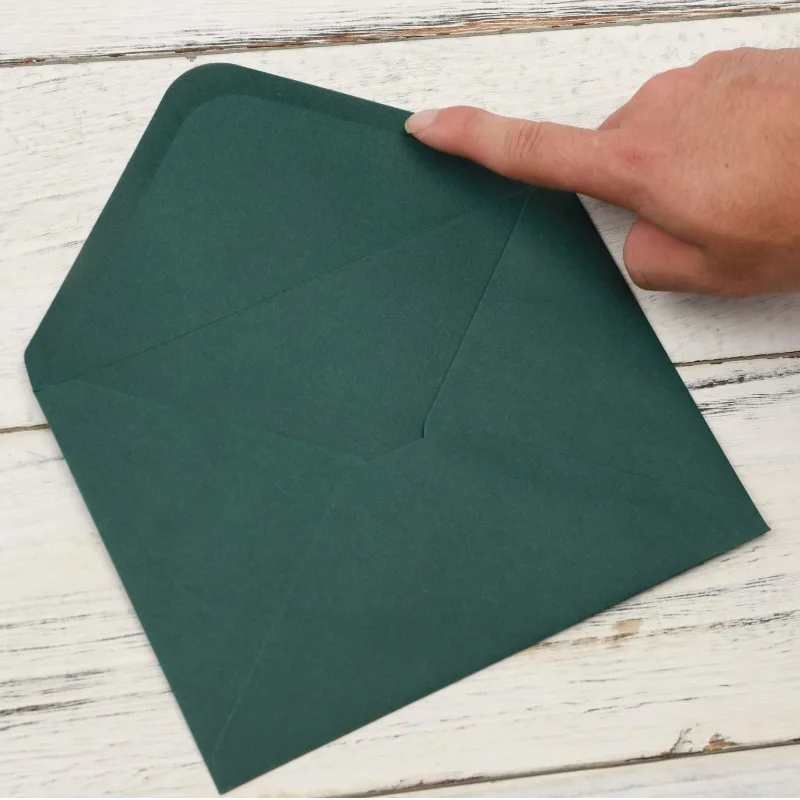 Envelope Gold Embossed Heart Sticker Wedding Invitation Set for Party Invitations Cards Postcards Gift 25pcs