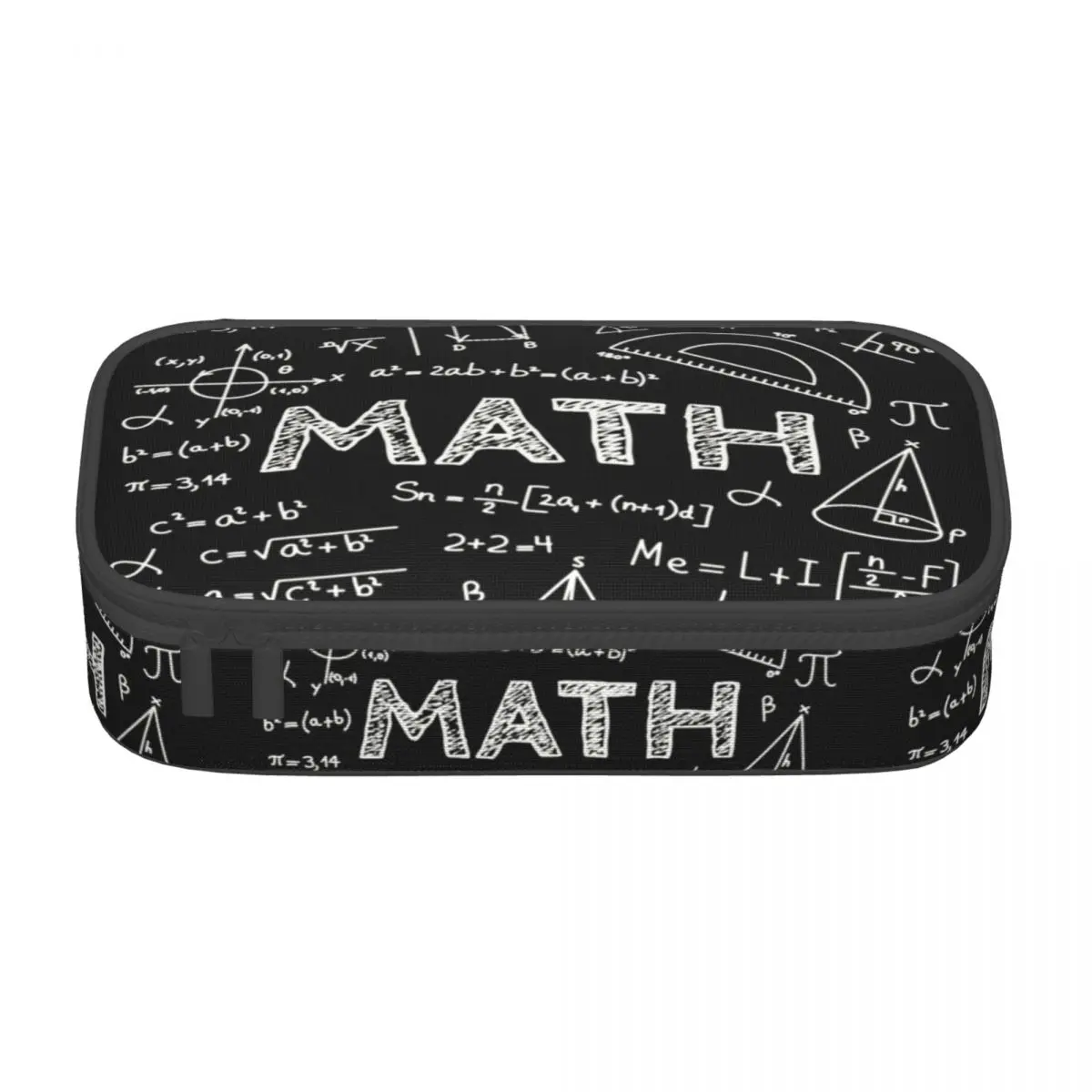Cute Physicist Math Teacher Pencil Cases for Boys Gilrs Nerd Mathematician Large Storage Pen Box Bag School Accessories