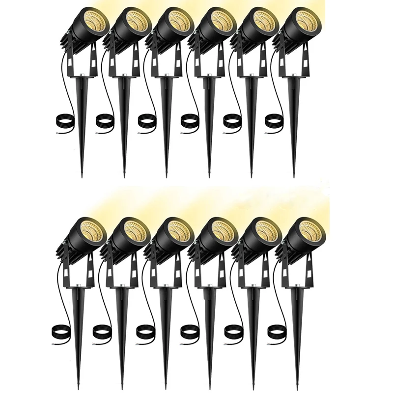 Garden Light Home Garden Waterproof Outdoor Decor Lawn Lamps 220V 110V 12V 5W LED Lawn Garden Lights Spike Bulb Decorative Lights