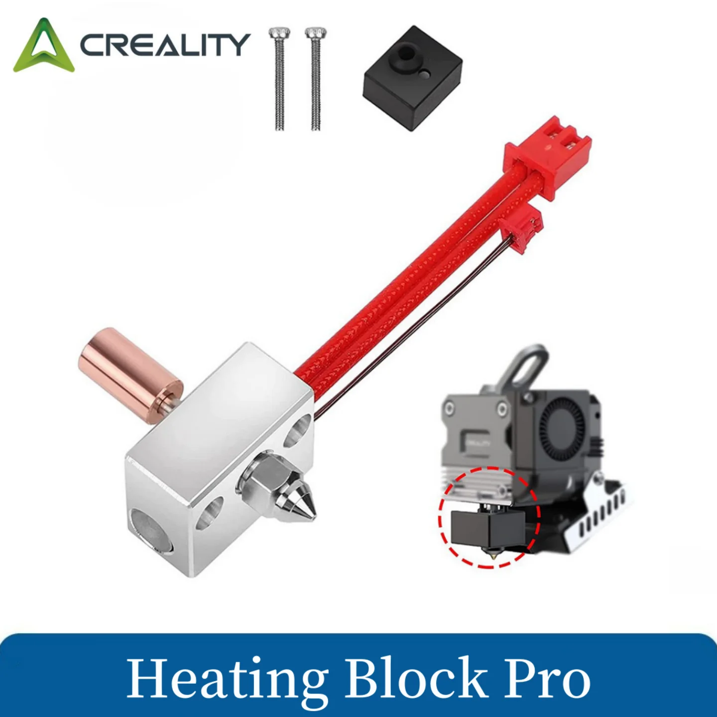 Creality 고온 프로 히팅 블록 키트, 스프라이트 압출기 장착, Ender-3 S1 CR-10 스마트 프로 프린터용