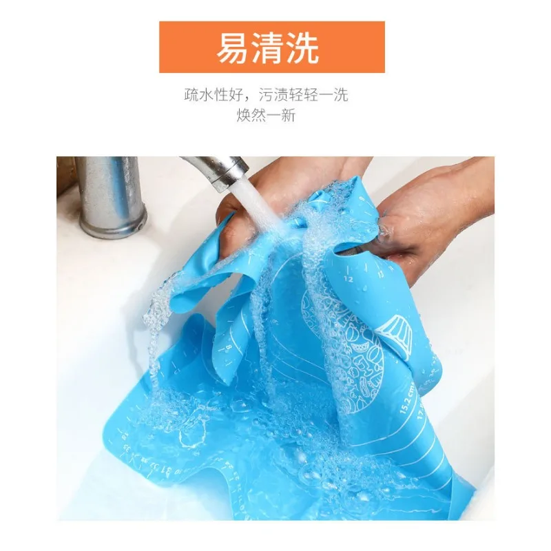 1PC Baking Special Silicone Pad Kneading Pad Large Size 45 * 64 with Scale Kitchen Tool for Rolling Dough Making Rack Cake Board