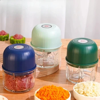 Tritacarne USB Frullatore wireless 260ml Chopper per verdure e peperoncino Tritacarne portatile Frullatore da cucina 1