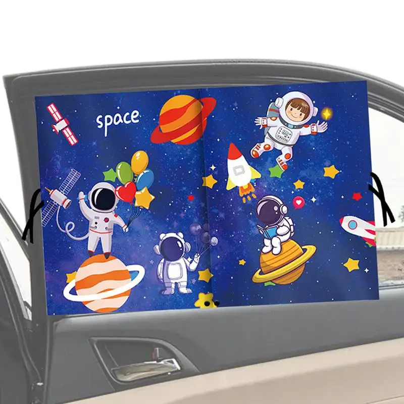 

Детские занавески для автомобильных окон, Мультяшные магнитные занавески, передние и задние магнитные занавески для конфиденциальности, солнцезащитные занавески, занавески для охлаждения