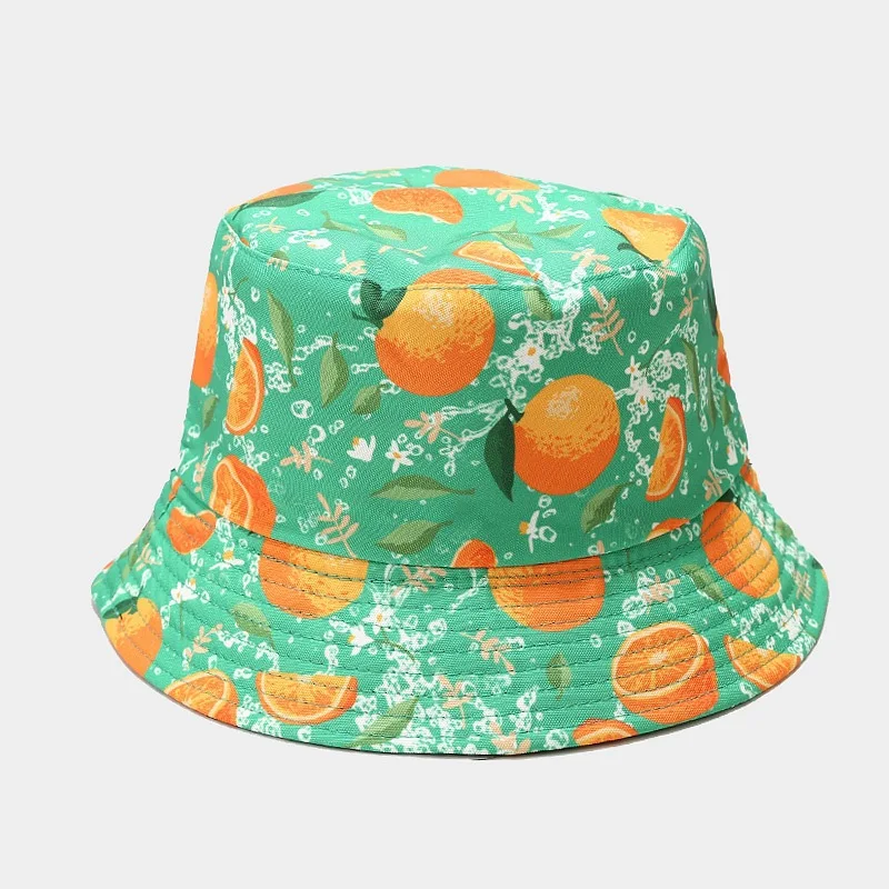 2022 Flower Print Women Bucket Hat Lady Panama Caps Fashion Female Top Basin Hats Fisherman Hat Girls 16