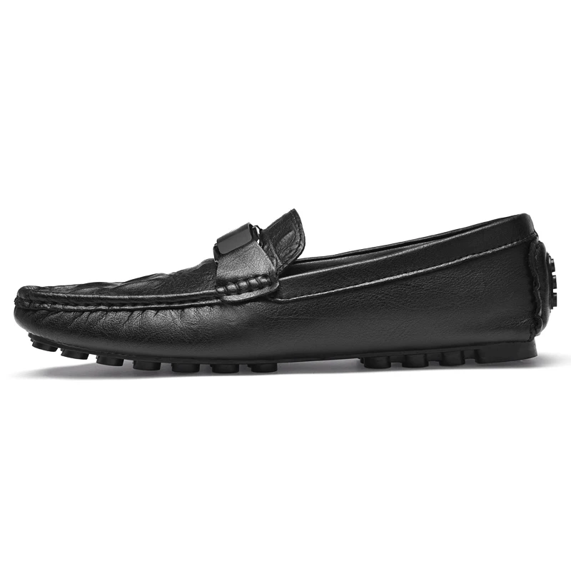 Slip On Loafers Men Luxury Brand Shoes Leather Casual Shoes Italian Designers Men's Moccasins Mocassin Homme Slip-ons Loafer 6
