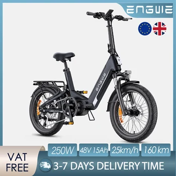 Bicicletta Elettrica ENGWE L20 3.0 Pro con Motore da 250W, Batteria al Litio 48V15AH, Freno a Disco Idraulico, Pneumatici da 20*3 Pollici