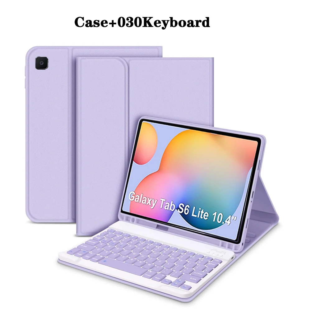 Premium Tablet Case and Keyboard Cover with Pencil Holder, 10.4-Inch