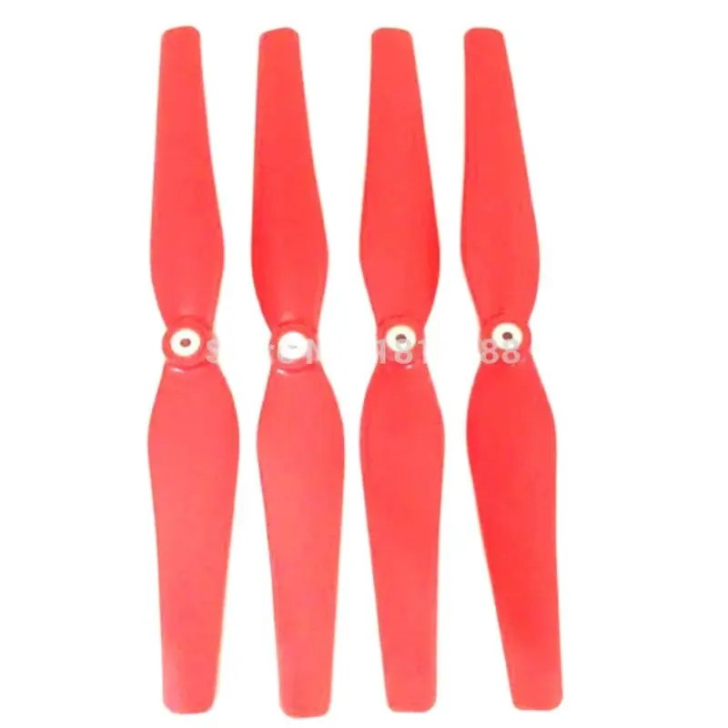 Paire d'hélices CCW pour drone SYMA X8, vue de dessus montrant le sens de rotation.