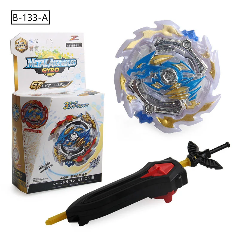 Фото Beyblades Burst Bay Blade популярная Коллекция игрушек для мальчиков Burst Gyro игрушка B133 B134 B135 боевой гироскоп из сплава с проволочным пусковым устройством №2