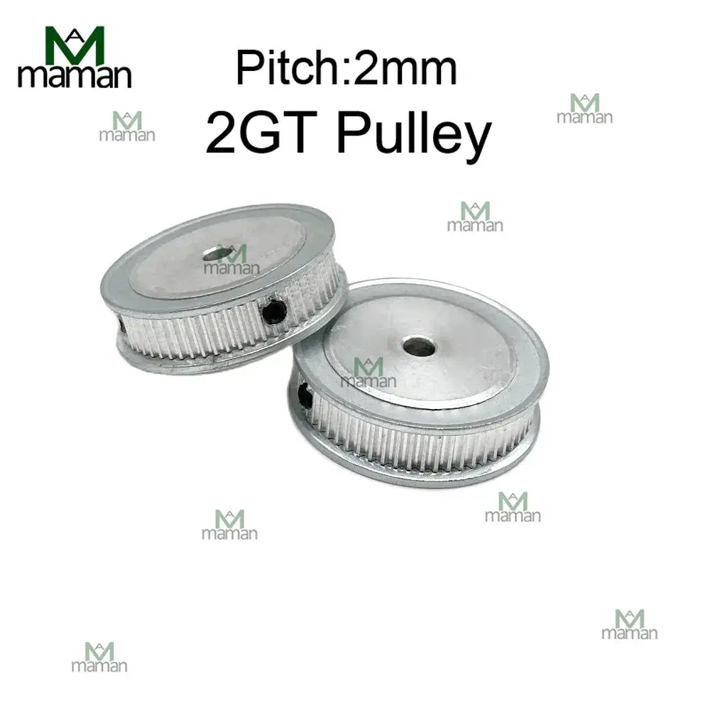 Timing Belt Pulley Timing Pulley 2GT Pulley 55T 60T 70T 72T 80 Teeth AF Aluminum Synchronous Wheel Bore 4/5/6/6.35/8/10/12/12.7/14/15mm Timing Belt Wide 6/10mm