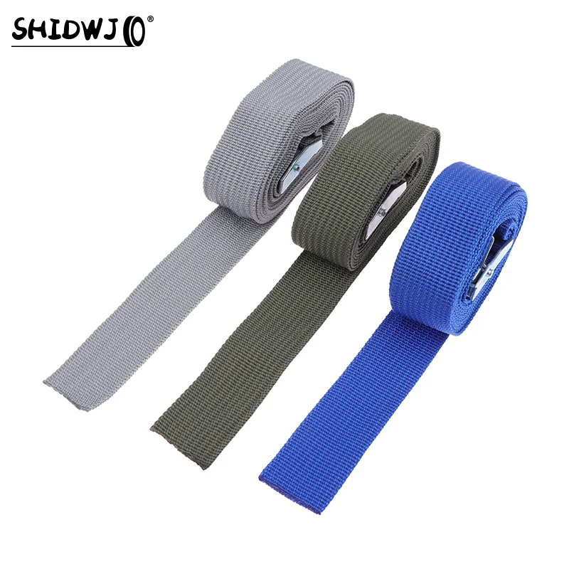 2M Cargo Straps With Buckle Tie-Down Belt For Motorcycle Car Bicycle Metal Tow Rope Strong Ratchet Fixing Belt For Luggage Bag