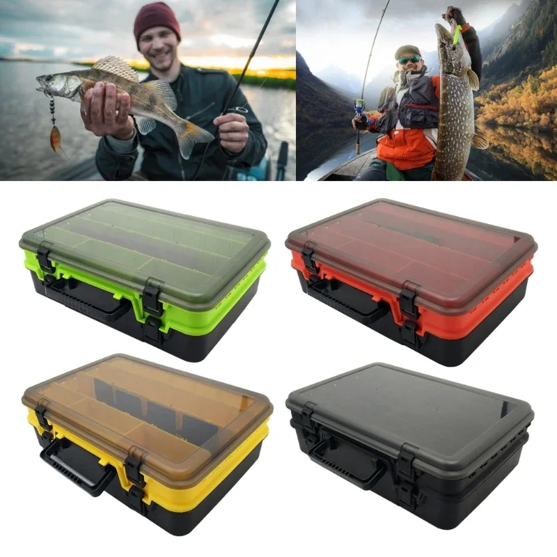 

Fishing Tackle Box Waterproof Tackle Tool Organizers Fishing Storage Lures Box