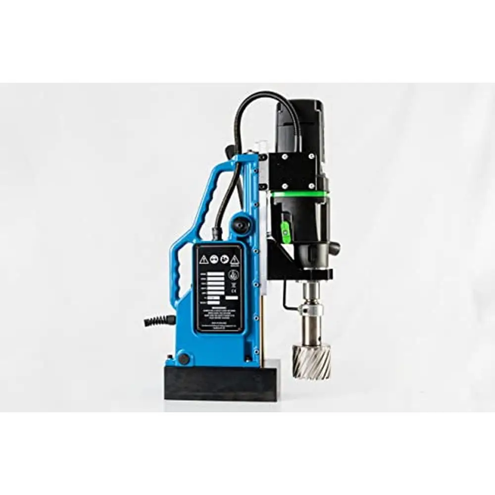 Electric Magnetic Metal Pillar Drill Press 2 3/4" Max Diameter Cut 4" Depth Cut 1800W High Performance Drill Machine Steel and 2