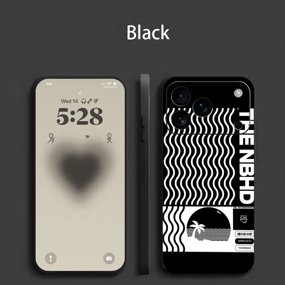 Rock Band Themed Black Frosted Soft Shell Phone Case