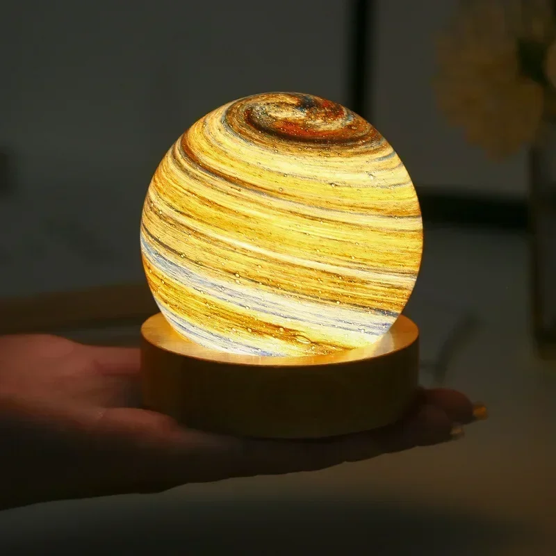 

Creative Nordic Style Planet Night Light Study Office Desk Light Livingroom Bedroom Bedside Table Lampara Mesa Decoration Home