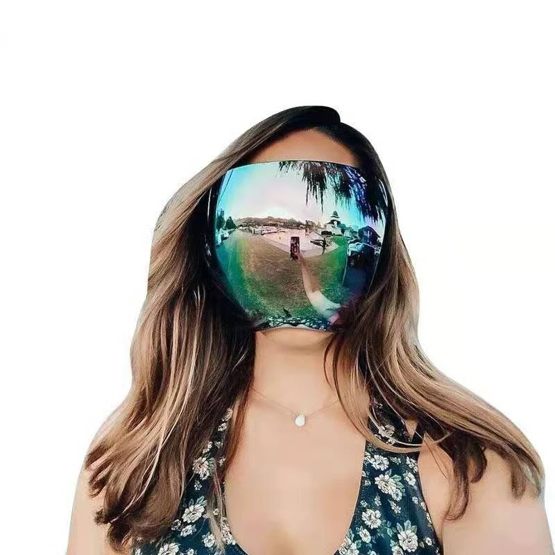 New Sunglasses Women Men Protective Faceshield Glasses Goggles Full Face Covered Spherical Lens Anti-Spray Safety_voghion.com
