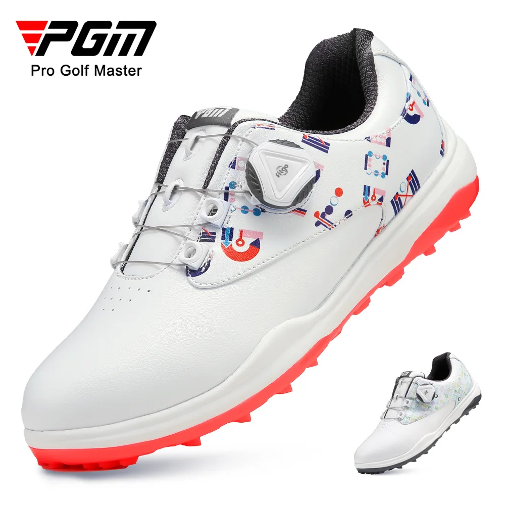 pgm-scarpe-da-golf-da-donna-impermeabili-antiscivolo-da-donna-leggere-morbide-e-traspiranti-sneakers-da-donna-con-cinturino-a-manopola-scarpe-sportive-xz242-nuovo