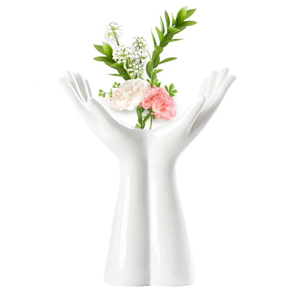 Stylish Hand Vase on Table