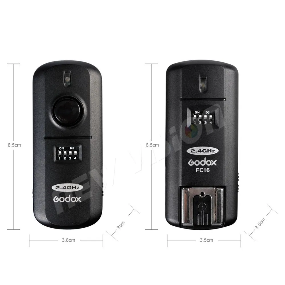Godox 2.4GHz 16 Channels Wireless flash trigger Studio Strobe Trigger & Receiver Shutter for Canon 5D 6D 7D 5D Mark III 60D 600D