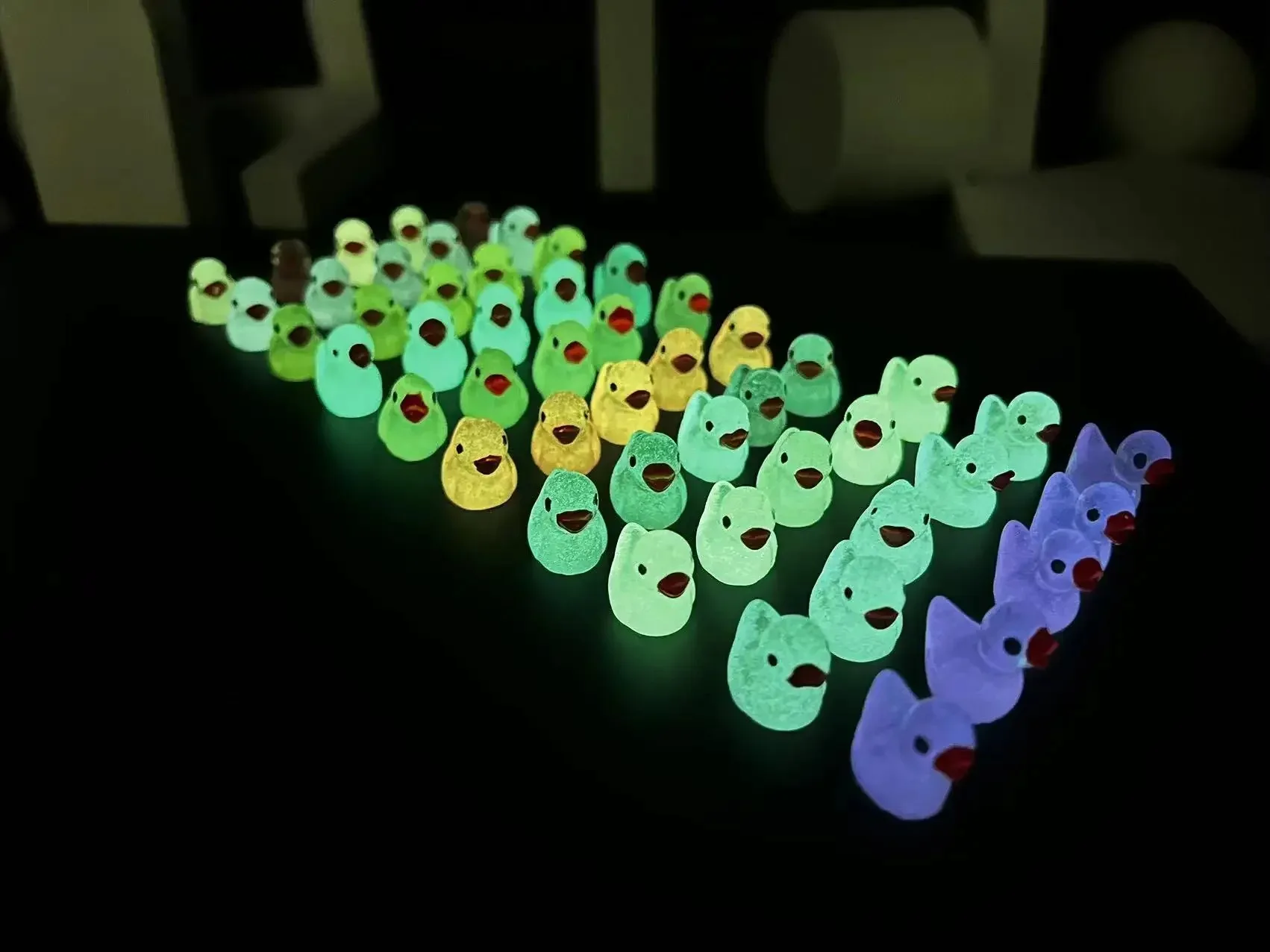 Glowing Mini Duck Figurines 6