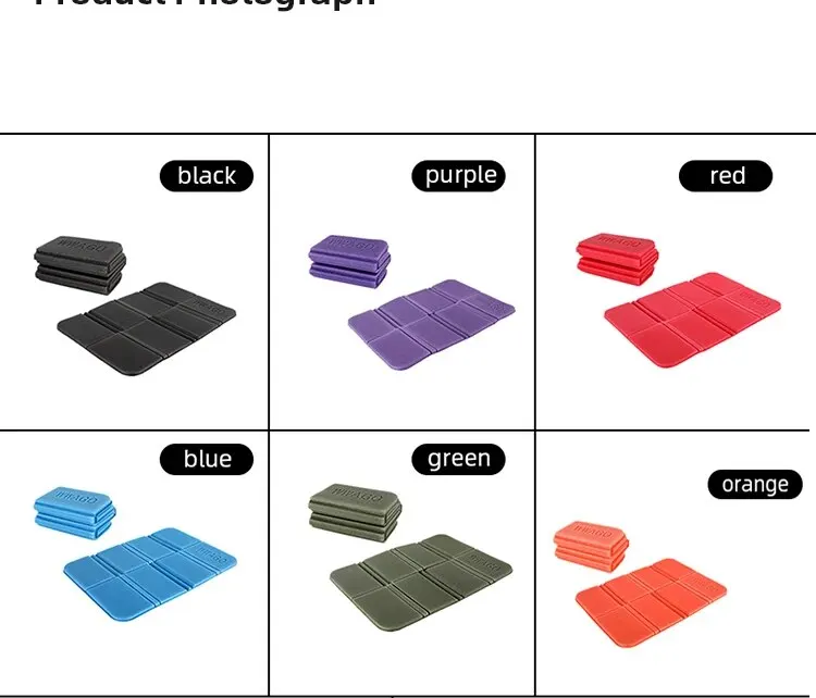 1–5 Stück Schaumstoff-XPE-Faltkissen für Strand, Camping, tragbare, feuchtigkeitsbeständige Matten, tragbare, wasserdichte kleine Picknickunterlage für den Außenbereich, 6 Farben – Detail 6