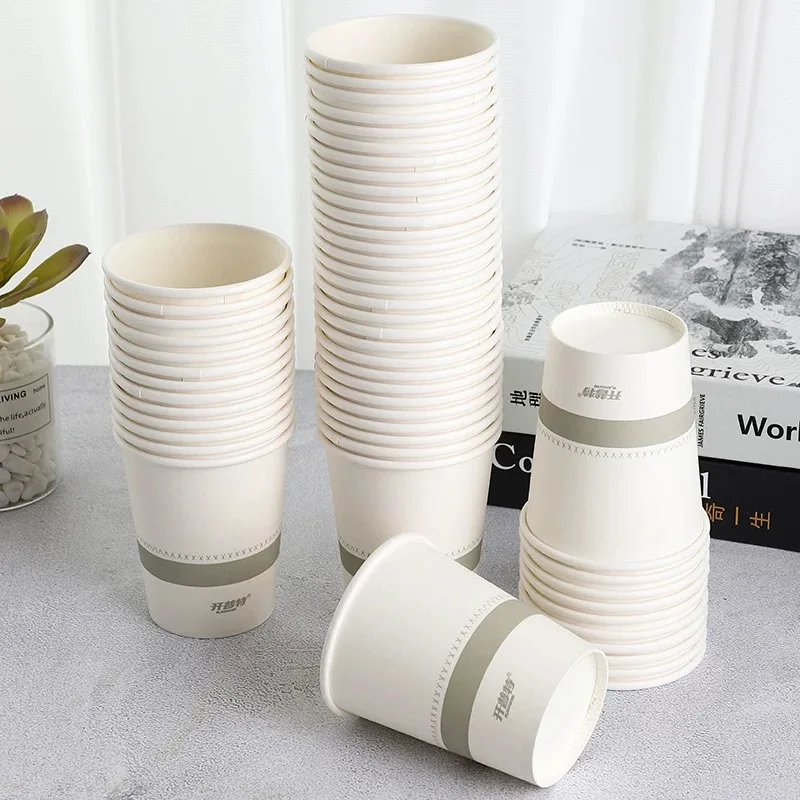 100pcs 250ml 9oz paper cups Personalized Custom Company cups printing Event Party Cups Disposable Cup Custom Custom disposable paper cups
